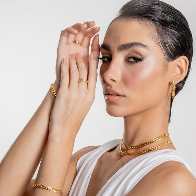 CHOKER DETAIL BANHADO A OURO 18K