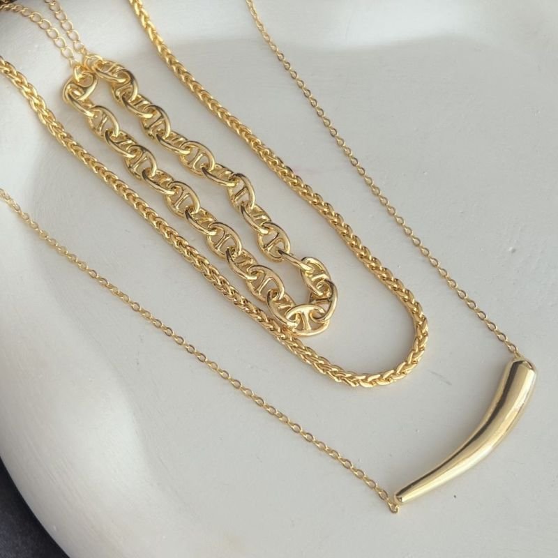 CHOKER ELOS BANHADO A OURO 18K