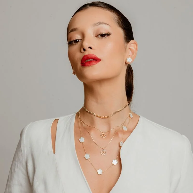 CHOKER INFINITY BANHADO A OURO 18K