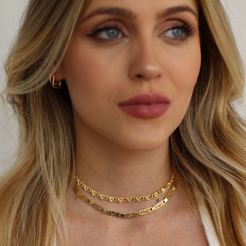 CHOKER ONLY BANHADO A OURO 18K