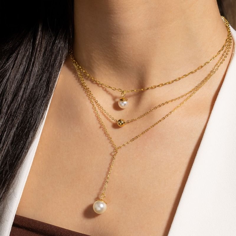 CHOKER PÉROLA IMPERIAL BANHADO A OURO 18K