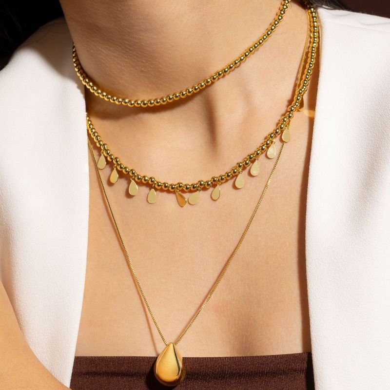 CHOKER SERENA BANHADO A OURO 18K