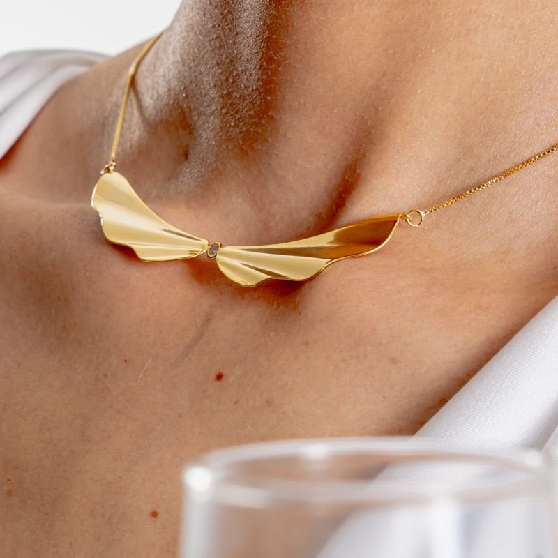 CHOKER TERNURA BANHADO A OURO 18K