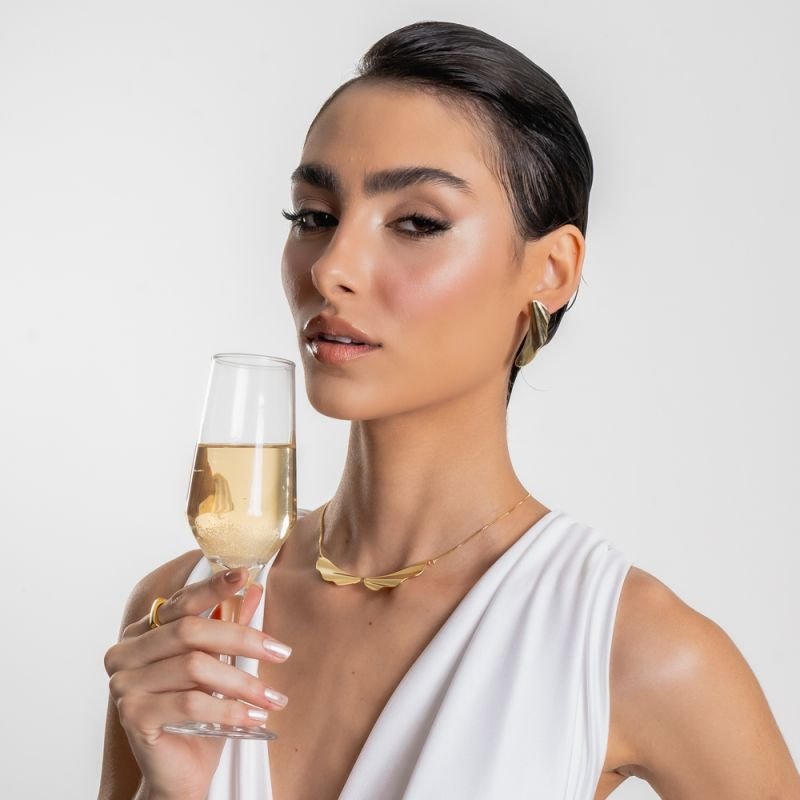 CHOKER TERNURA BANHADO A OURO 18K