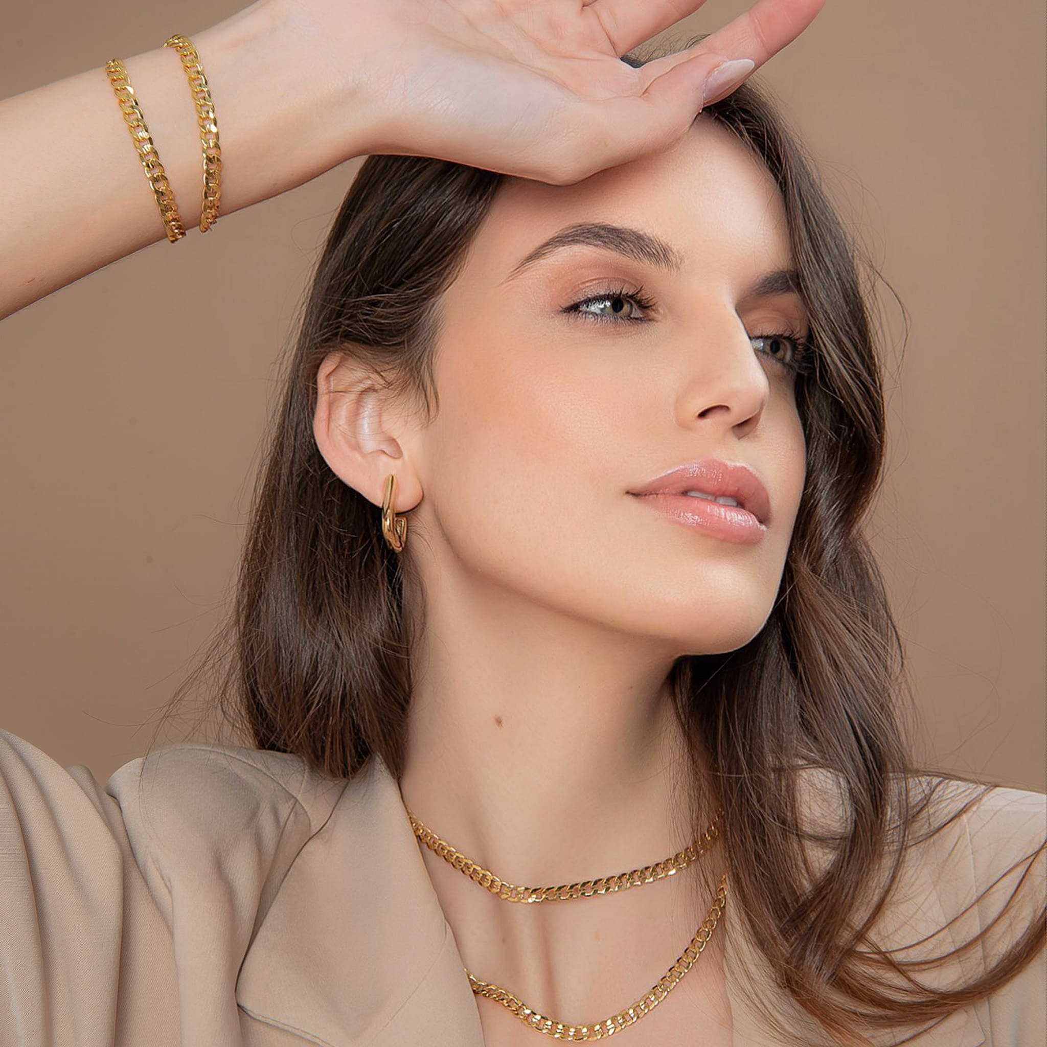 CHOKER ELOS SUZZI MINI BANHADO A OURO 18K