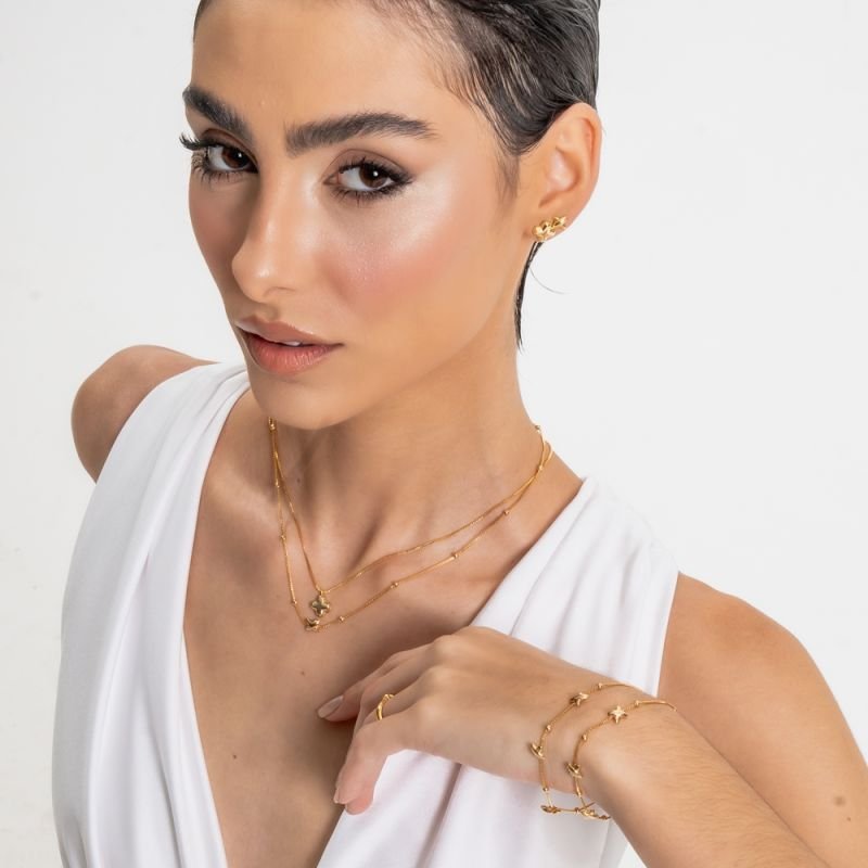 COLAR CONEXÃO BANHADO A OURO 18K