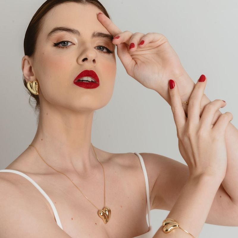 COLAR CORAÇÃO LIFE G BANHADO A OURO 18K