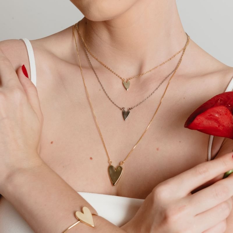 COLAR CORAÇÃO MINI BANHADO A OURO 18K