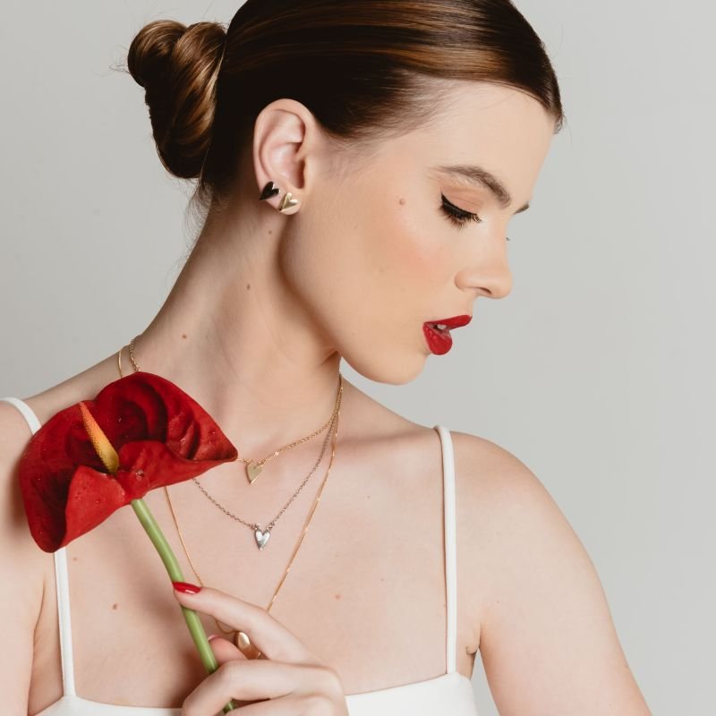 COLAR CORAÇÃO MINI BANHADO A OURO 18K