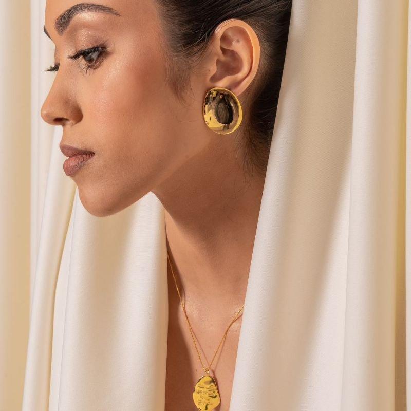 COLAR HOOPONOPONO BANHADO A OURO 18K