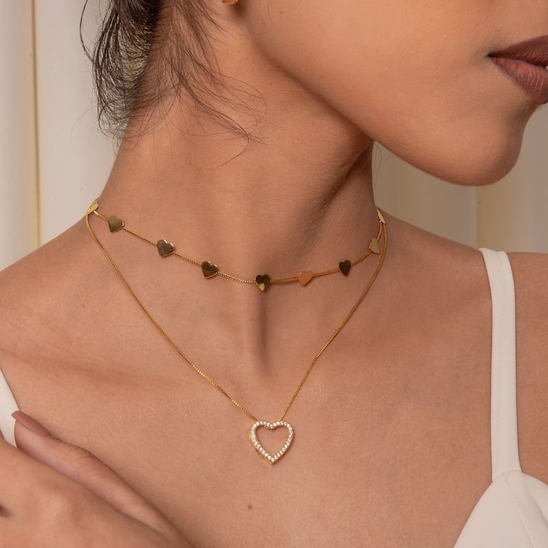 COLAR LEV BANHADO A OURO 18K