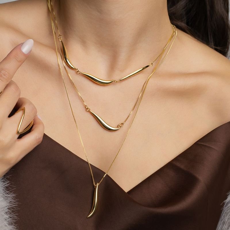 COLAR LONGO GEADA BANHADO A OURO 18K