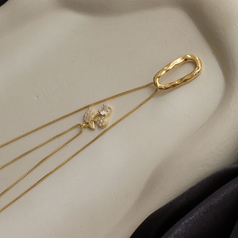COLAR LONGO ONDAS BANHADO A OURO 18K