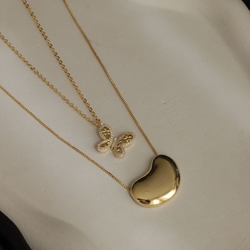 COLAR LONGO TIFFA BANHADO A OURO 18K