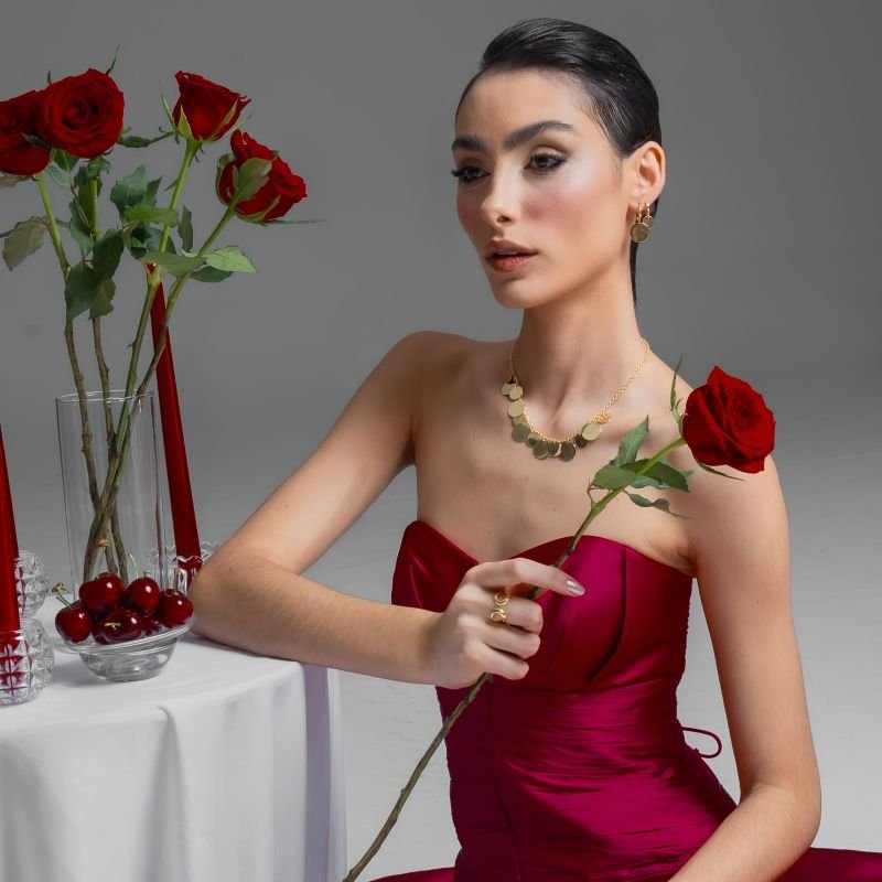 COLAR MEDALHAS BANHADO A OURO 18K