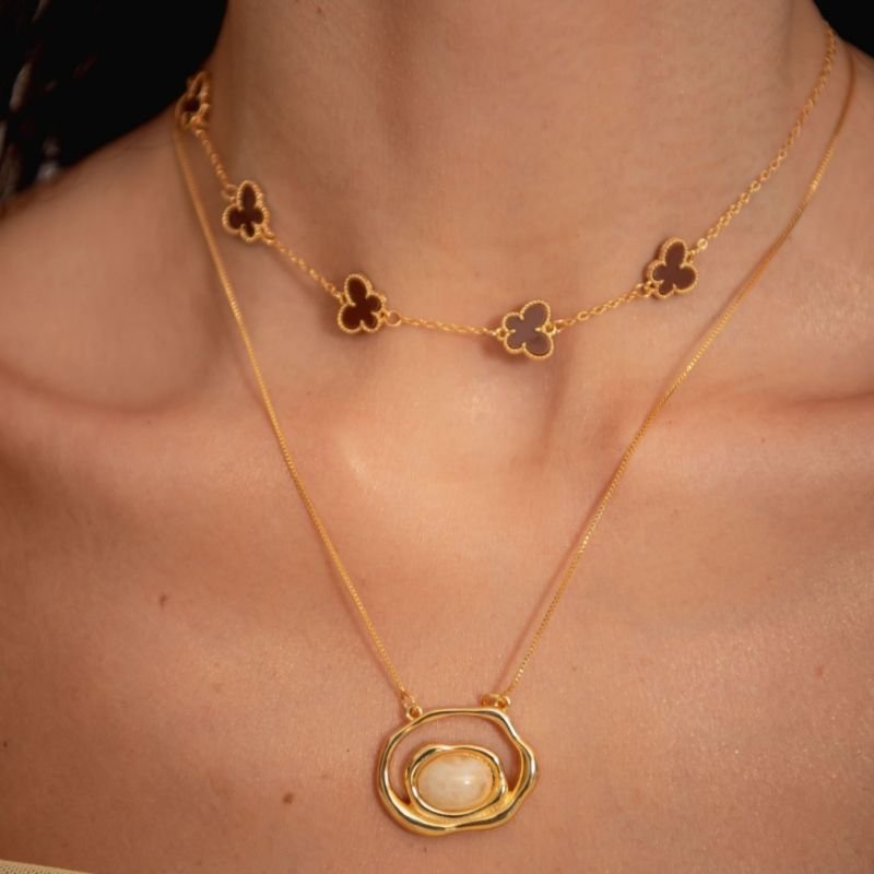 COLAR OÁSIS BANHADO A OURO 18K