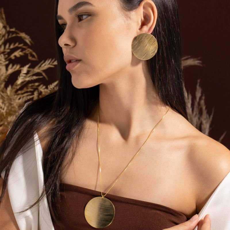 COLAR ÓRBITA BANHADO A OURO 18K