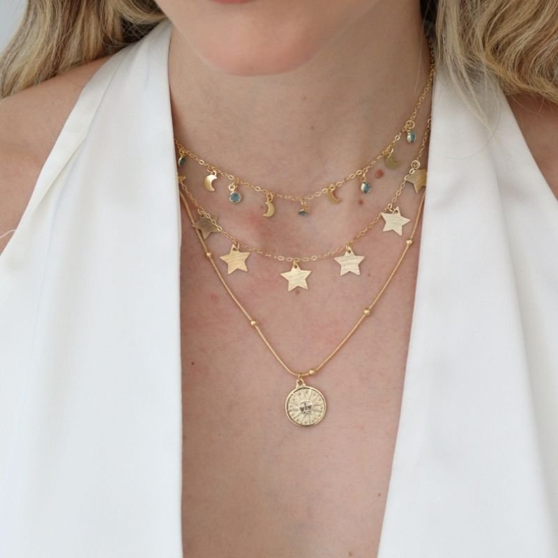 COLAR SOLSTÍCIO BANHADO A OURO 18K