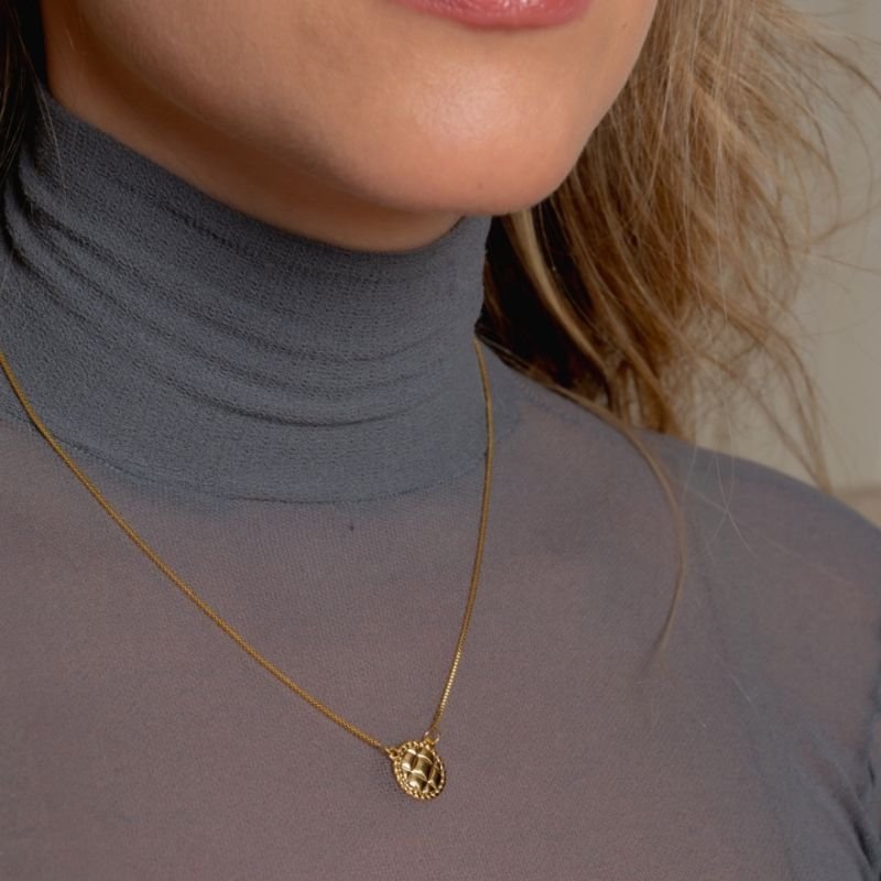 CONJUNTO TRAMA SERENA BANHADO A OURO 18K