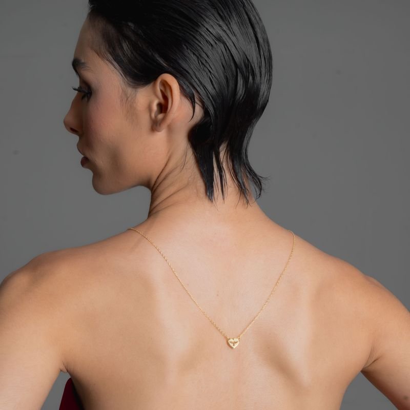 ESCAPULARIO JESUS E ESPIRITO SANTO BANHADO A OURO 18K