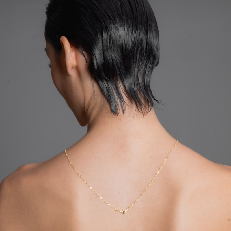 ESCAPULARIO N. SENHORA DO CARMO E ESPIRITO SANTO BANHADO A OURO 18K