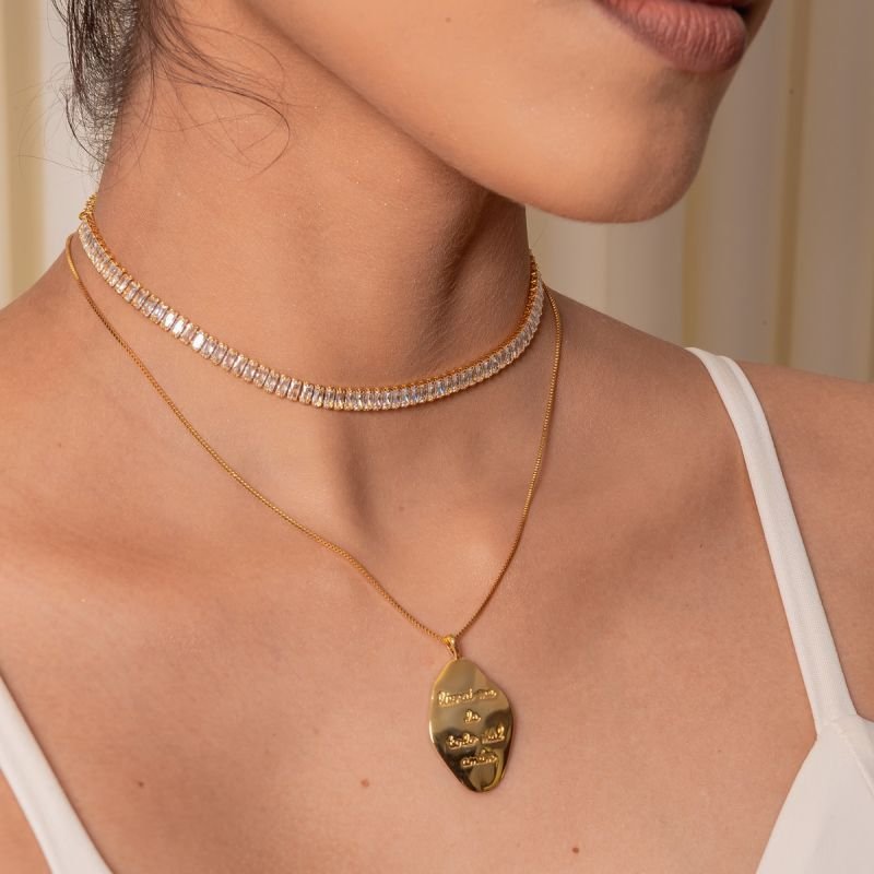 KIT ARGOLA DUAS FILEIRAS DE ZIRCÔNIA P, M , G DOURADO FOLHEADO