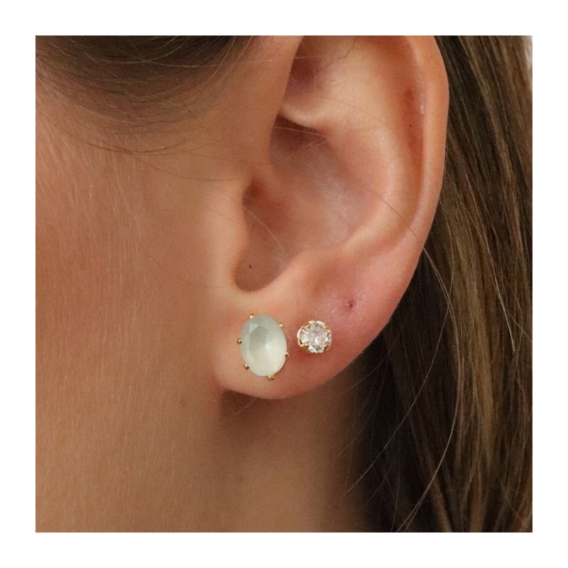 KIT BRINCO DUO BRILHO CELESTE BANHADO A OURO 18K