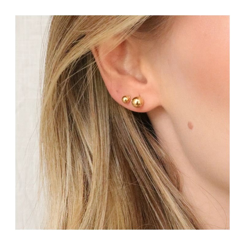 KIT BRINCO DUO ESFERA DE LUZ BANHADO A OURO 18K