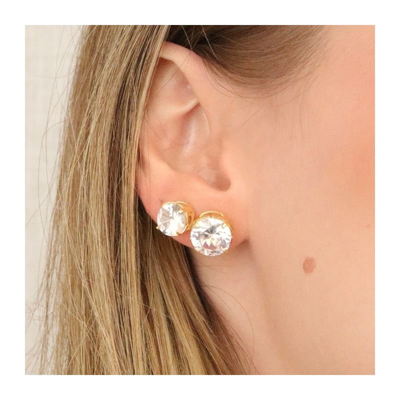 KIT BRINCO DUPLO PONTO DE LUZ BANHADO A OURO 18K