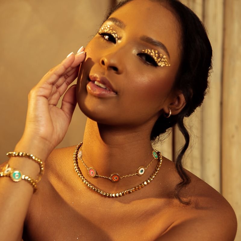 KIT DOIS PARES ARGOLA ZIRCÔNIA LILAS COM FURO M, G DOURADO FOLHEADO