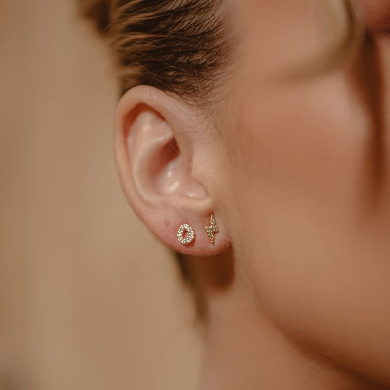 KIT GOTA E RAIO COM ZIRCÔNIAS BANHADO A OURO 18K