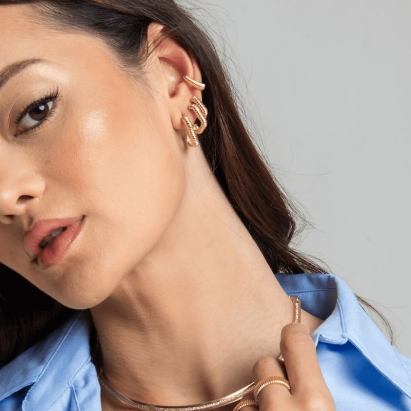 PIERCING ORLI BANHADO A OURO 18K