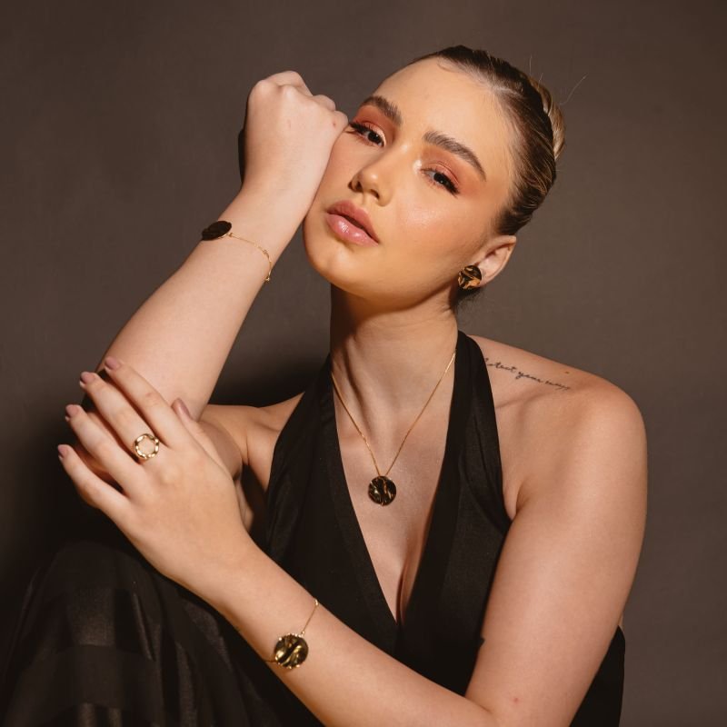 PULSEIRA AESTHETIC DOURADO FOLHEADO