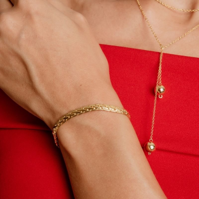 PULSEIRA AURA BANHADO A OURO 18K