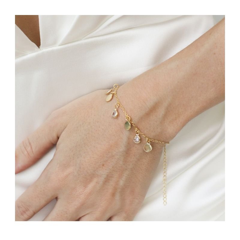 PULSEIRA BRILHO NOTURNO BANHADO A OURO 18K