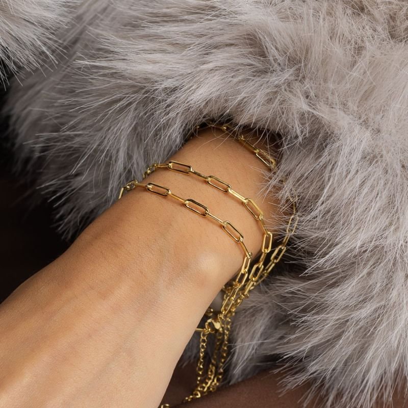 PULSEIRA CARTI M BANHADO A OURO 18K