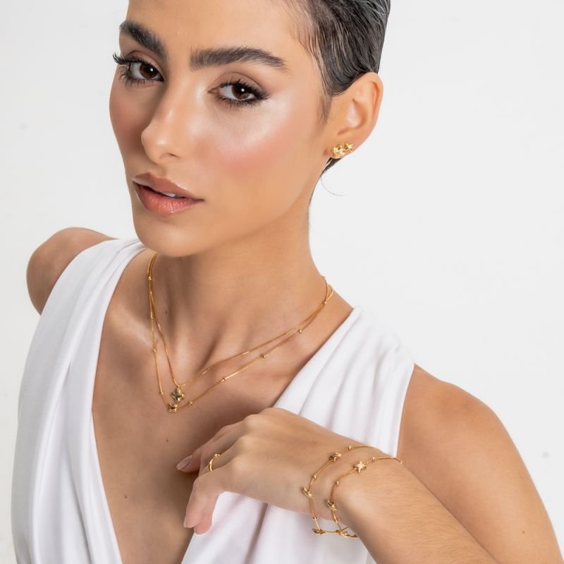 PULSEIRA CONEXÃO BANHADO A OURO 18K