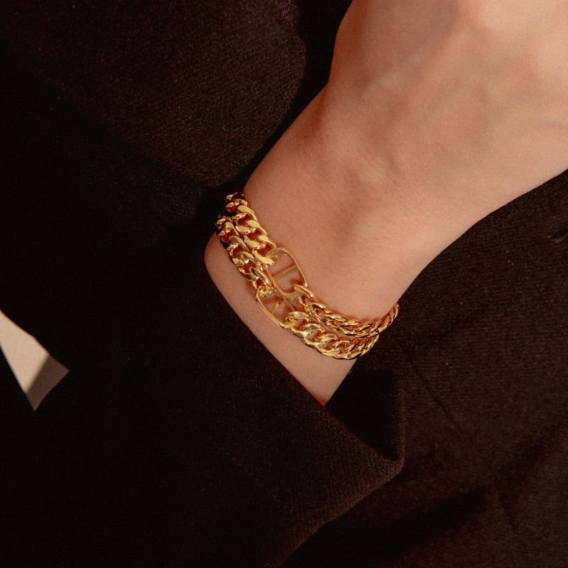 PULSEIRA ELOS LUXURY BANHADO A OURO 18K