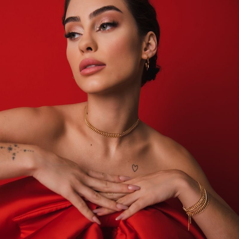 PULSEIRA ESPINHOS DOURADO FOLHEADO