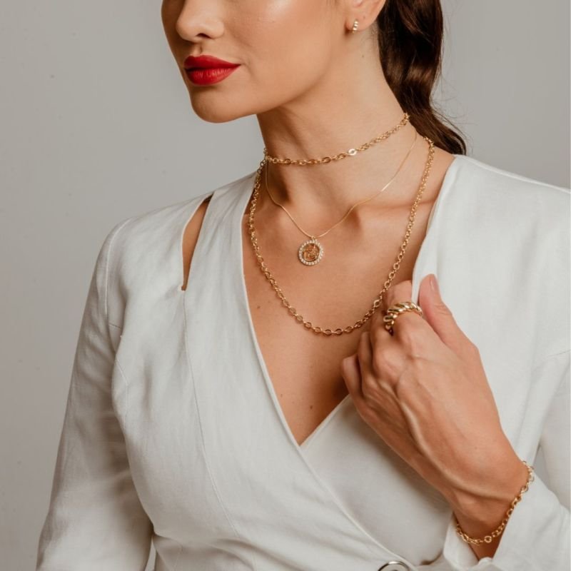 PULSEIRA FLOW BANHADO A OURO 18K