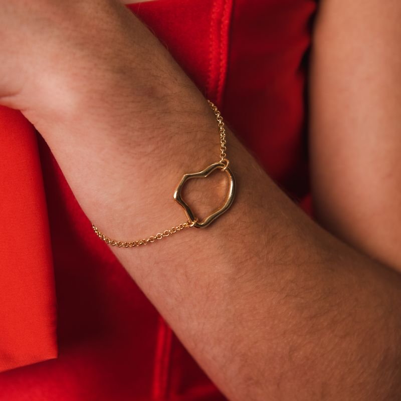 PULSEIRA FLUIDA DOURADO FOLHEADO