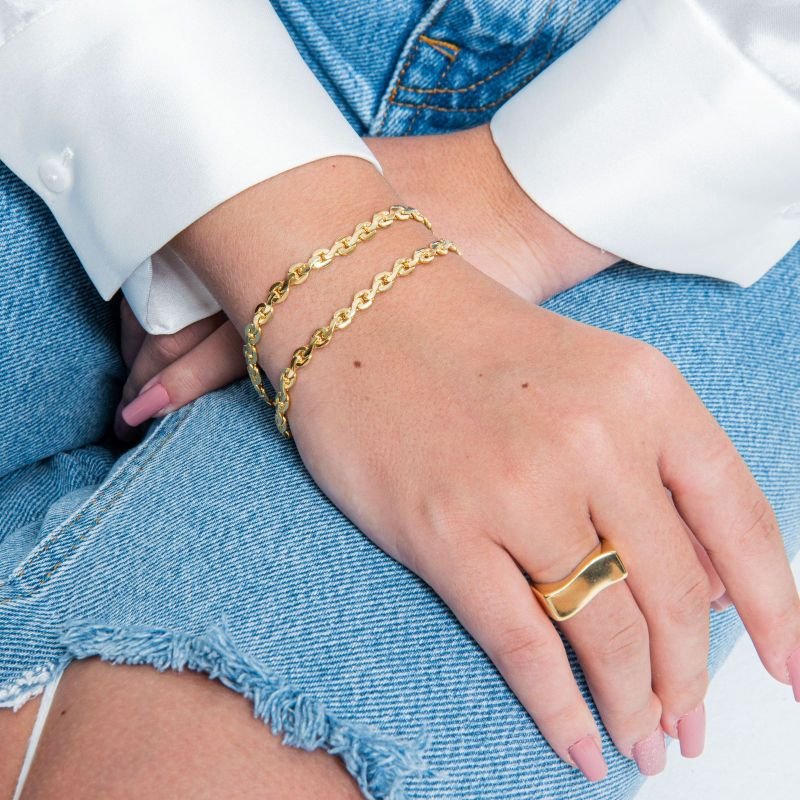 PULSEIRA LUCY DOURADO FOLHEADO