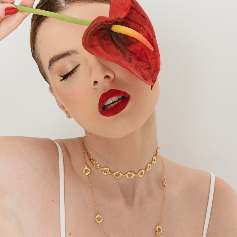 PULSEIRA NINHO BANHADO A OURO 18K