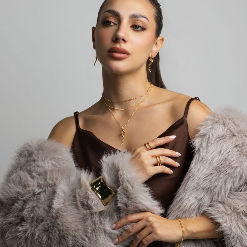 PULSEIRA RABO DE RATO BANHADA A OURO 18K