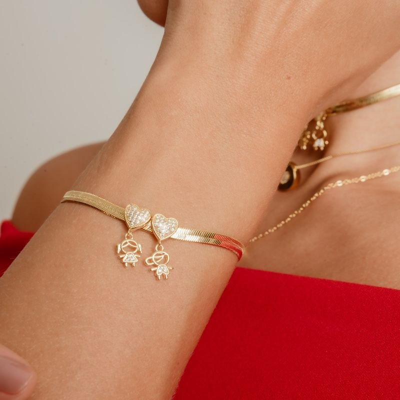 PULSEIRA SNAKE FILHOS BANHADO A OURO 18K