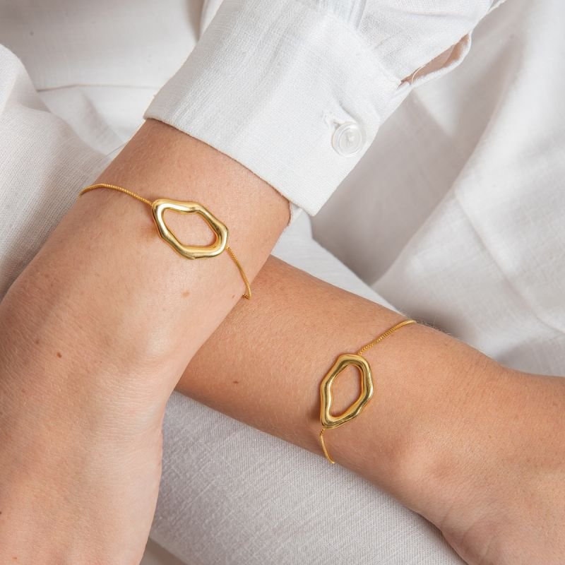 PULSEIRA VIENA ORGANIC G BANHADO A OURO 18K