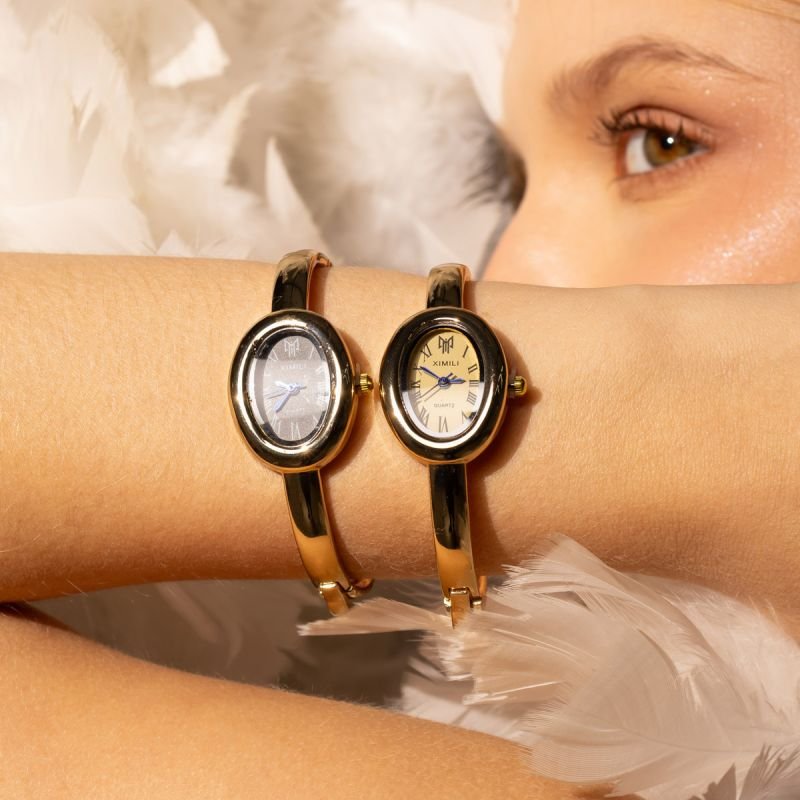 RELÓGIO CAPRI WHITE DOURADO AÇO INOX